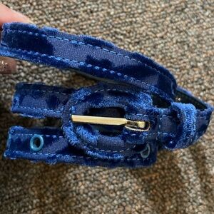 OSCAR de la Renta Skinny Blue Belt S/M